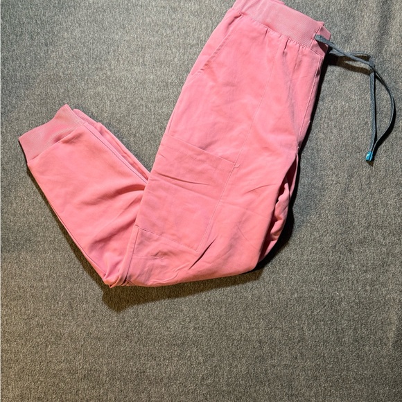 Fabletics Scrub Pants Cashmere Pink Women’s Medium Jogger Medical Scrubs - Picture 3 of 4